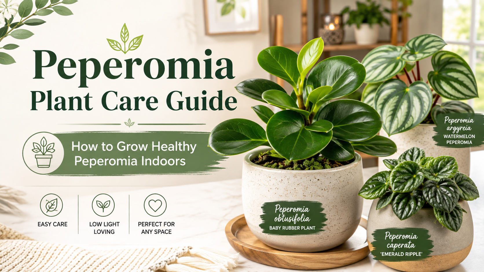 Peperomia Plant Care Guide: How to Grow Healthy Peperomia Indoors