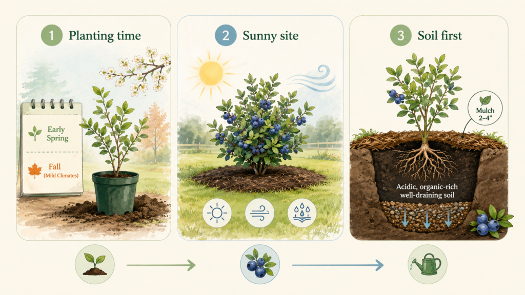 Blueberry Bush Guide: Planting, Growing, Pruning & Care