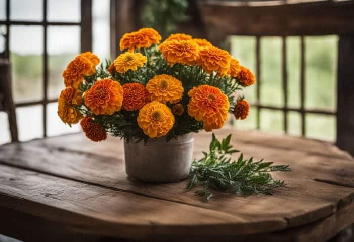 Marigold and cosmos — October birth flowers