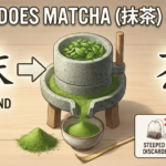 Traditional bowl of ceremonial matcha tea with bamboo whisk illustrating the meaning of matcha in Japanese.