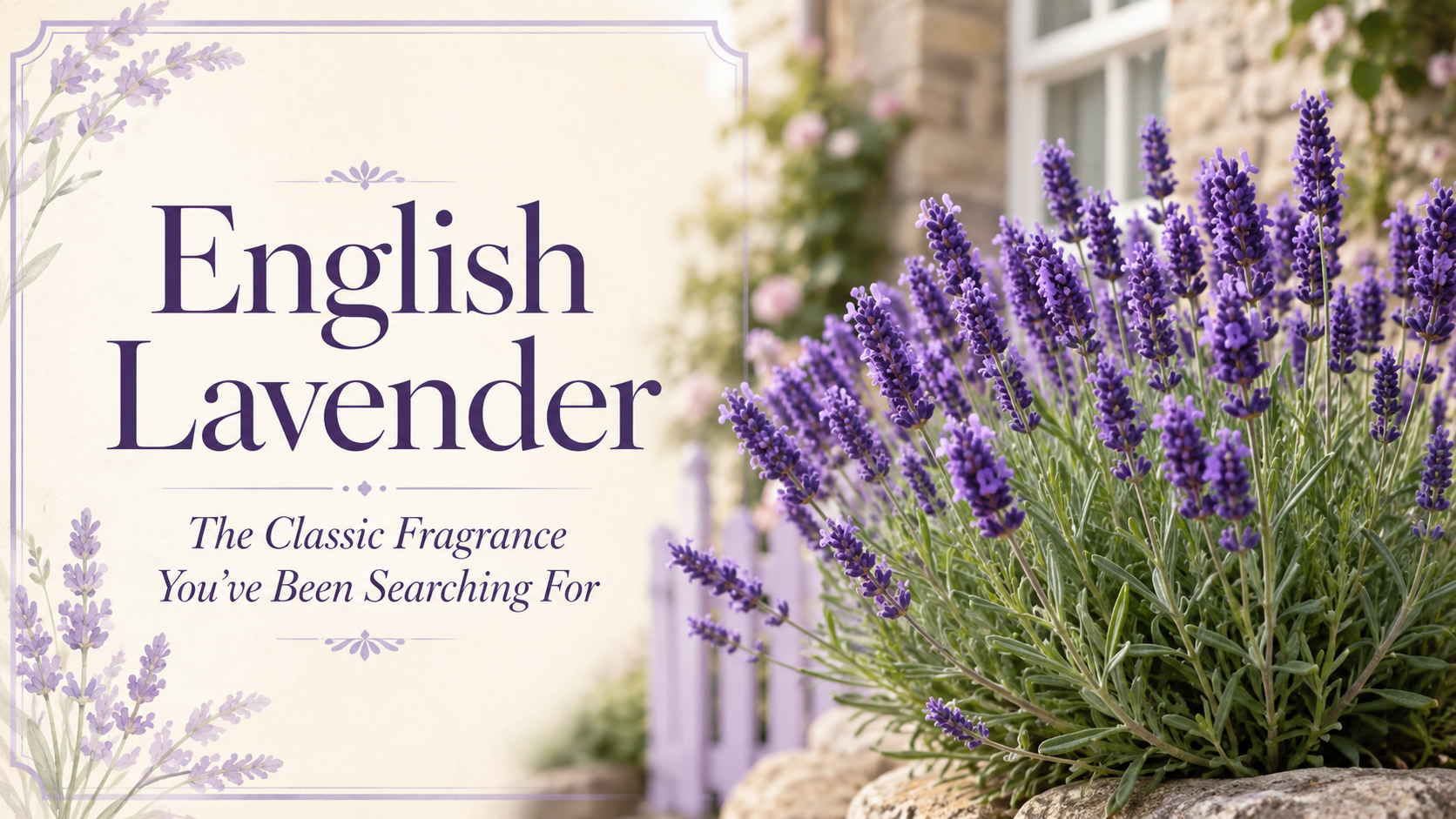English Lavender: The Classic Fragrance You’ve Been Searching For English Lavender (Lavandula angustifolia) with fragrant purple flower spikes blooming in a garden