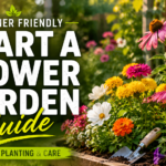 How to start a flower garden with colorful flowers in a well-planned garden