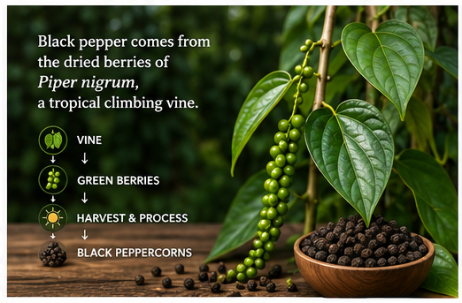 Where Does Black Pepper Come From? Plant & Spice Guide