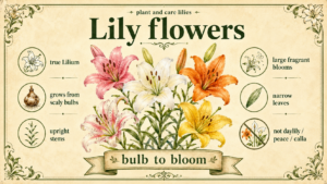 Learn How To Plant And Care For Your Lilies: lily flowers