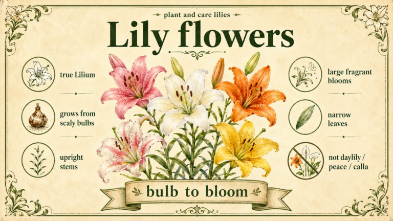 Learn How To Plant And Care For Your Lilies: lily flowers