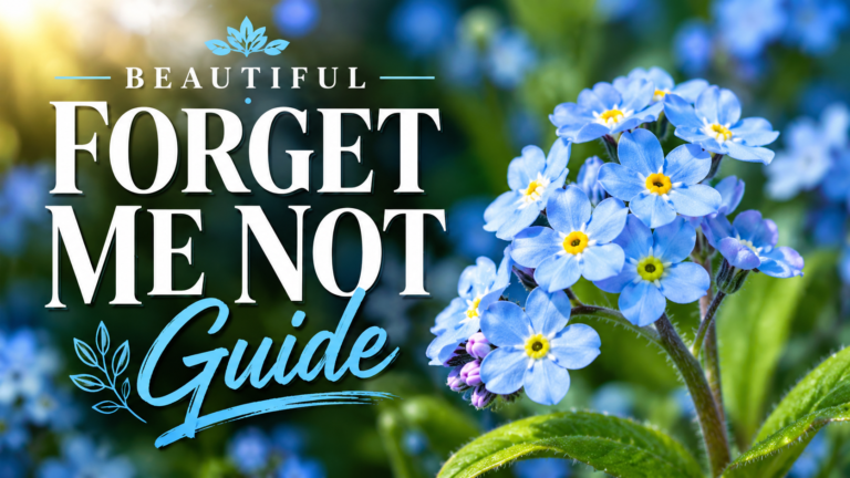 Forget Me Not: How to Grow, Plant, and Care for the Flowers Forget me not flowers blooming with delicate blue petals and green foliage in a beautiful garden