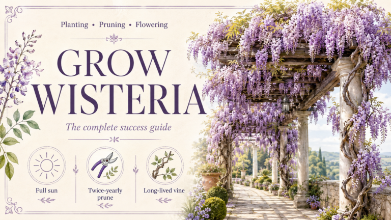 How to grow wisteria with healthy vines and beautiful purple flowers