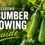 How to grow cucumber plant with healthy vines and fresh green cucumbers