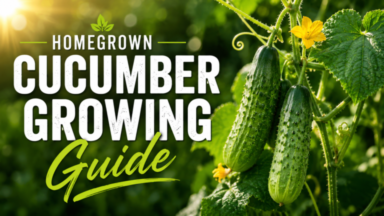How to grow cucumber plant with healthy vines and fresh green cucumbers