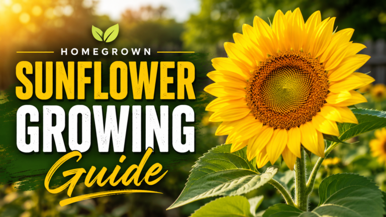 Sunflower seeds being planted in soil for a healthy garden