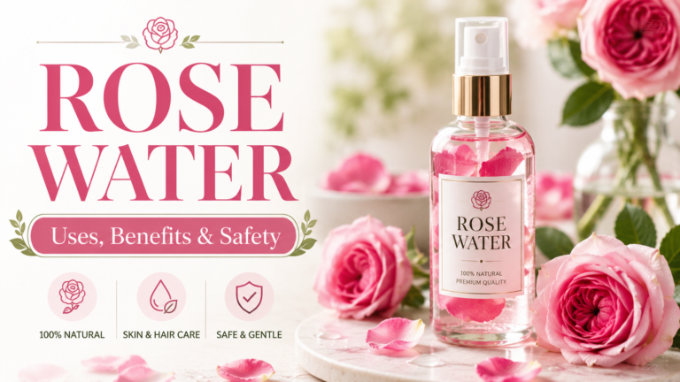 Rose Water: A Complete Guide to Its Uses, Benefits, Safety and How to Use It