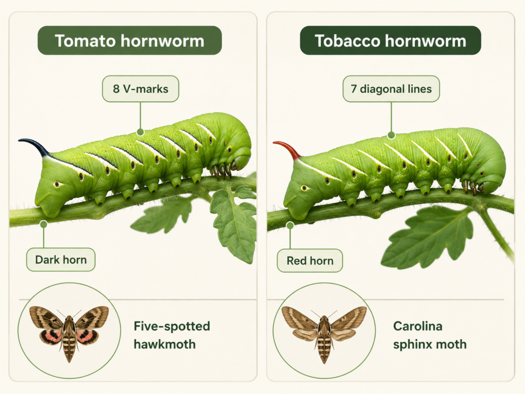 Hawk Moth Guide: How to Identify Hornworms, Damage and Adult Moths