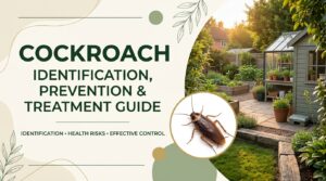 Cockroach pest control treatment in a clean home to prevent and eliminate an infestation