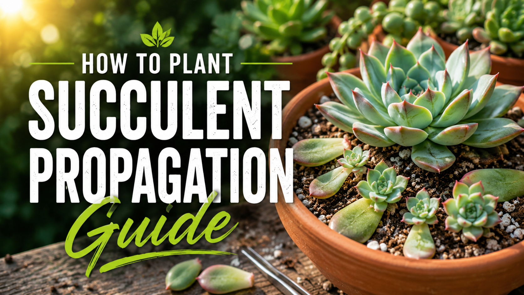 How to plant succulents from healthy cuttings in a home garden
