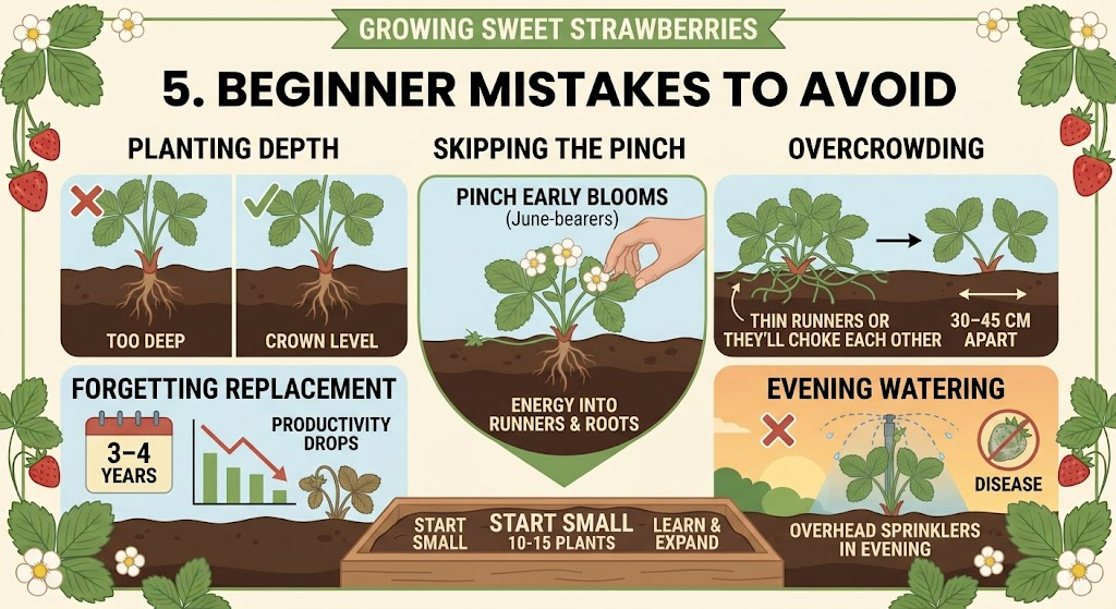 How to grow strawberries with mulch protecting plants and developing fruit