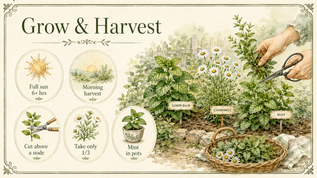 How to make herbal tea by preparing fresh herbs for steeping