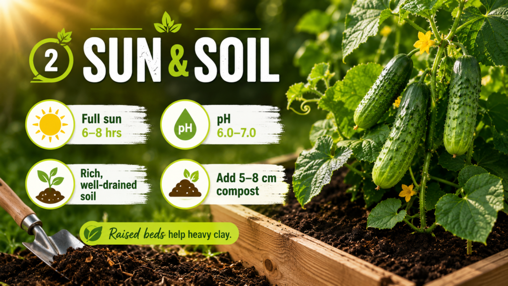 How to Grow Cucumber Plant: Planting, Care & Harvest Guide How to grow cucumber plant in a sunny garden with proper spacing