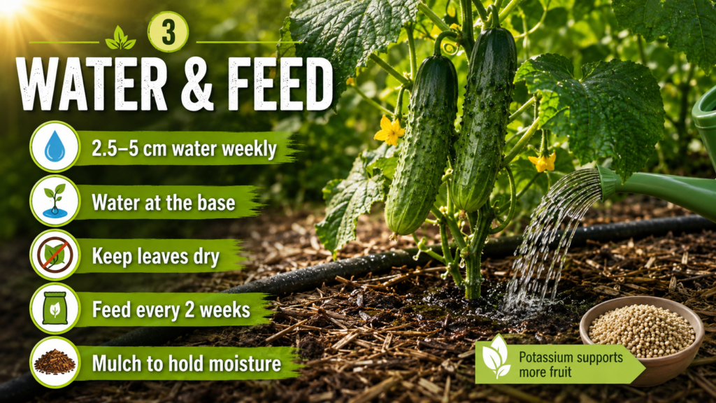 How to Grow Cucumber Plant: Planting, Care & Harvest Guide How to grow cucumber plant with regular watering and moist soil