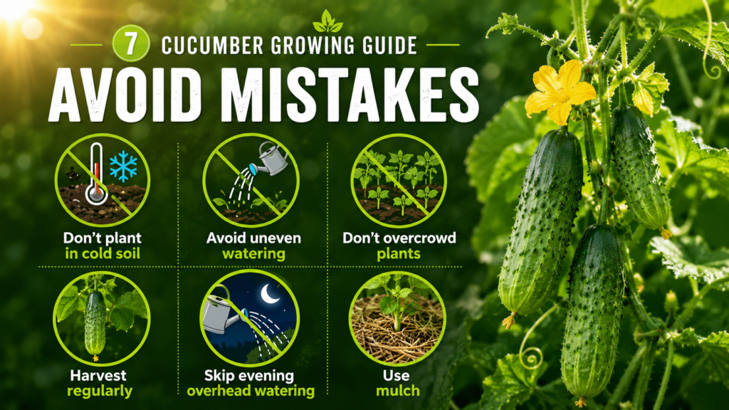 How to Grow Cucumber Plant: Planting, Care & Harvest Guide How to grow cucumber plant as young cucumbers develop along the vines. Avoid mistakes to grow cucumber.