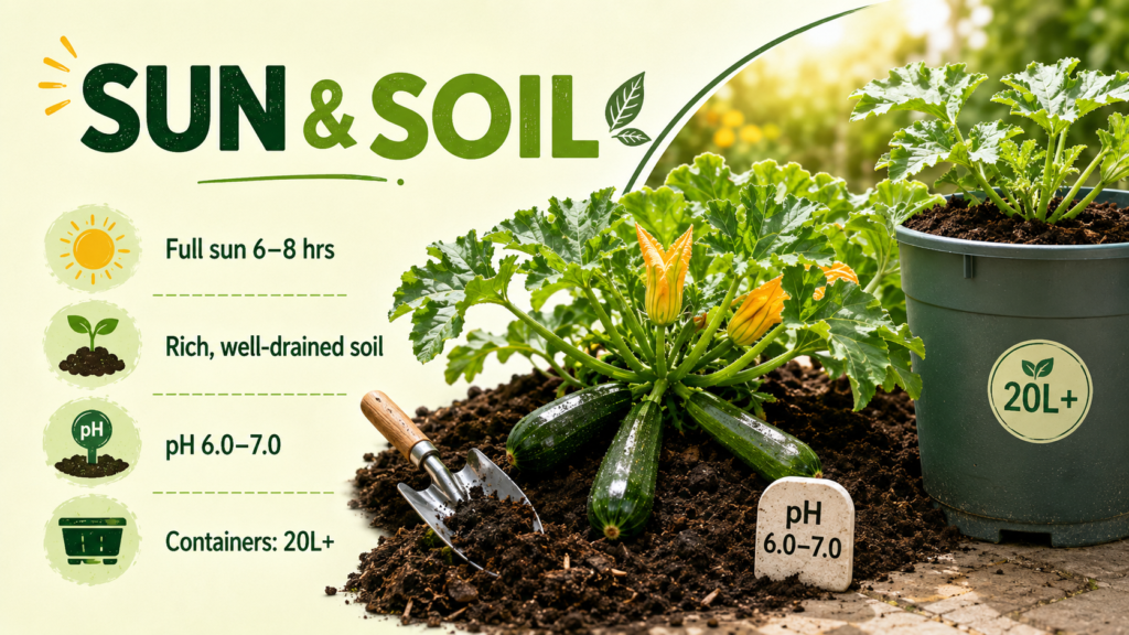 How to Grow Zucchini Plant & Squash: Planting & Care Guide How to grow zucchini plant and squash from healthy young seedlings in fertile garden soil