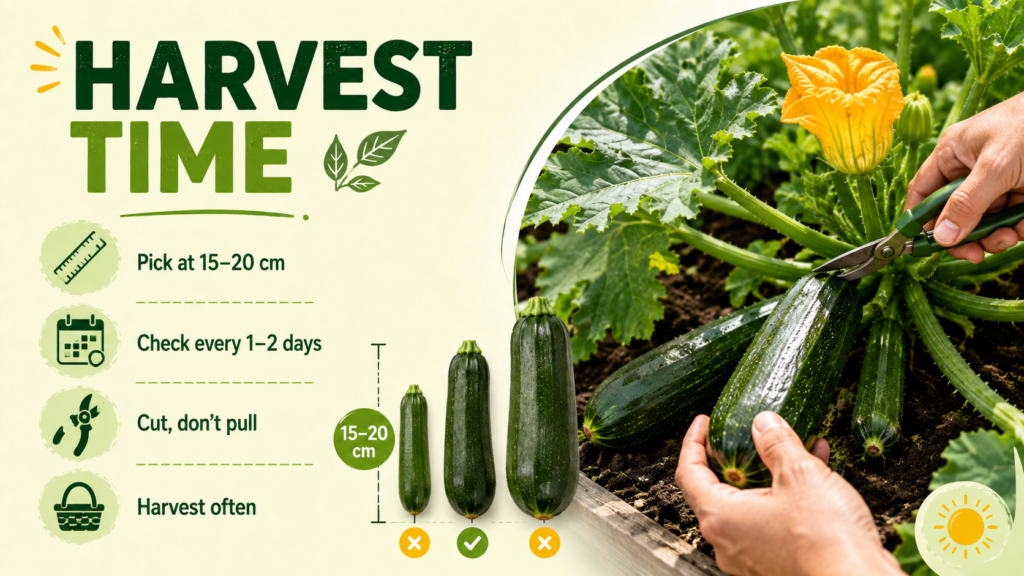 How to Grow Zucchini Plant & Squash: Planting & Care Guide How to grow zucchini plant and squash and harvest fresh zucchini at the right size and stage