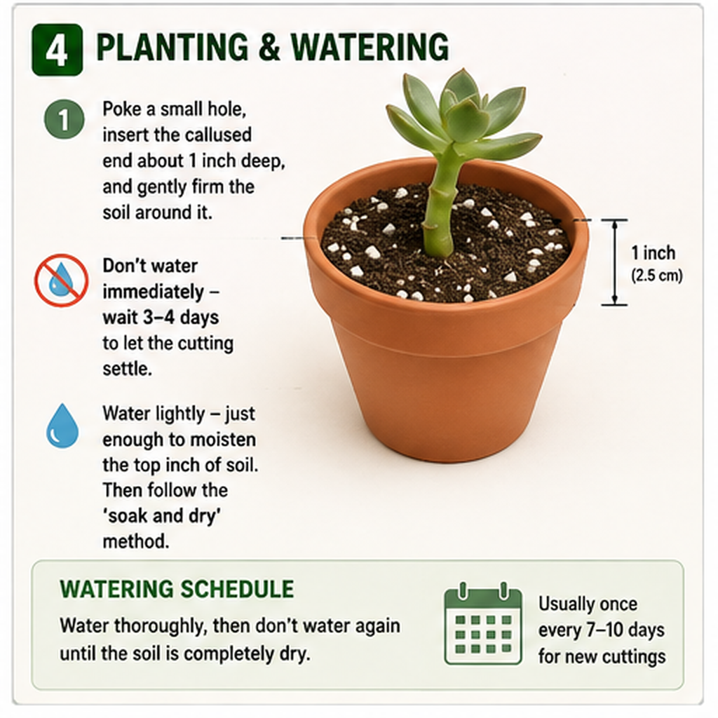 How to plant succulents and care for young plants after propagation