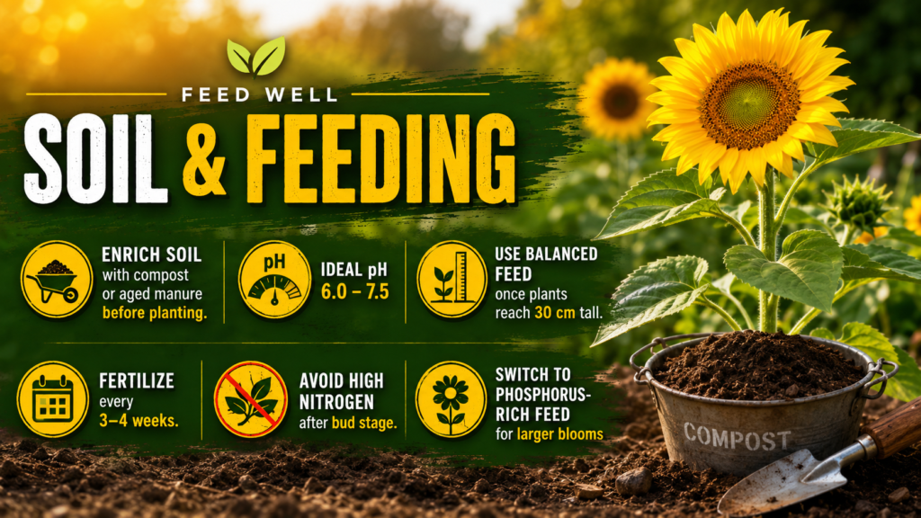 How to Planting Sunflower Seeds: Growing & Care Guide Young sunflower seedlings growing in sunny garden soil
Healthy sunflower plants receiving plenty of sunlight