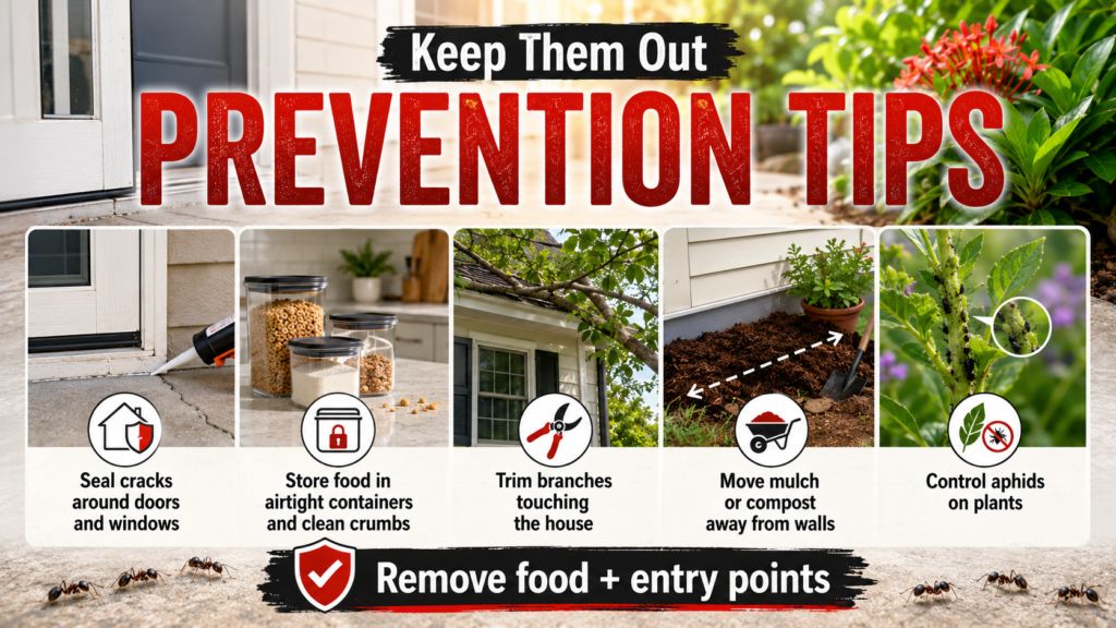 How to Get Rid of Ants: Identification & Control Guide Clean, well-maintained garden with sealed entry points and fewer conditions that attract ants.
