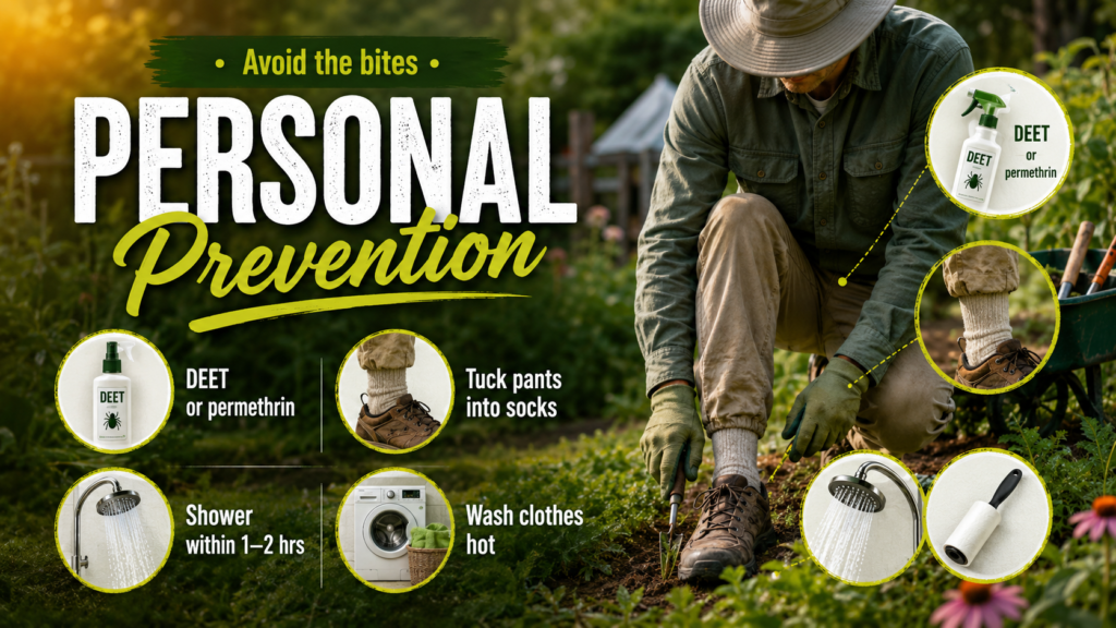 Chiggers: What They Look Like, Bites & How to Stop Them Person wearing protective clothing while working in grass to help prevent chigger bites.