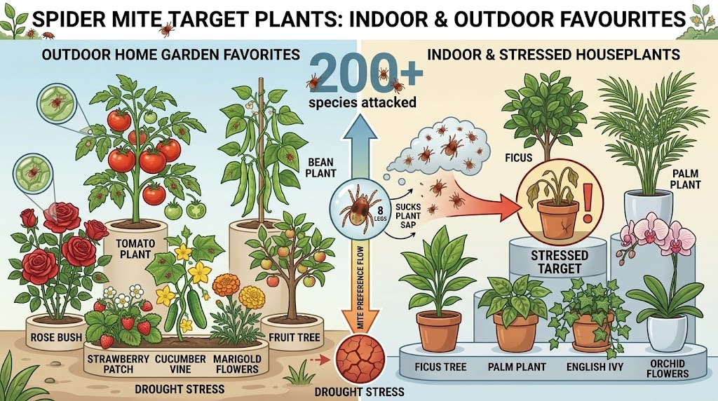 Spider Mites: Identification, Plant Damage & Control Spider mites feeding on leaves of common garden and houseplants.