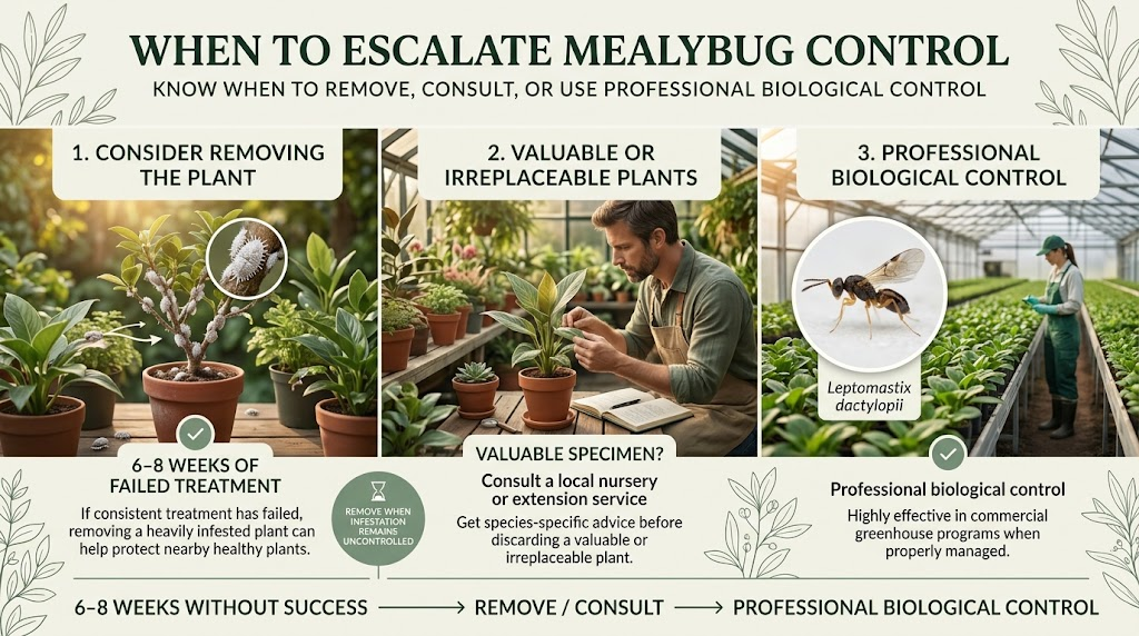  A heavily infested plant showing severe mealybug damage and requiring advanced pest control treatment.